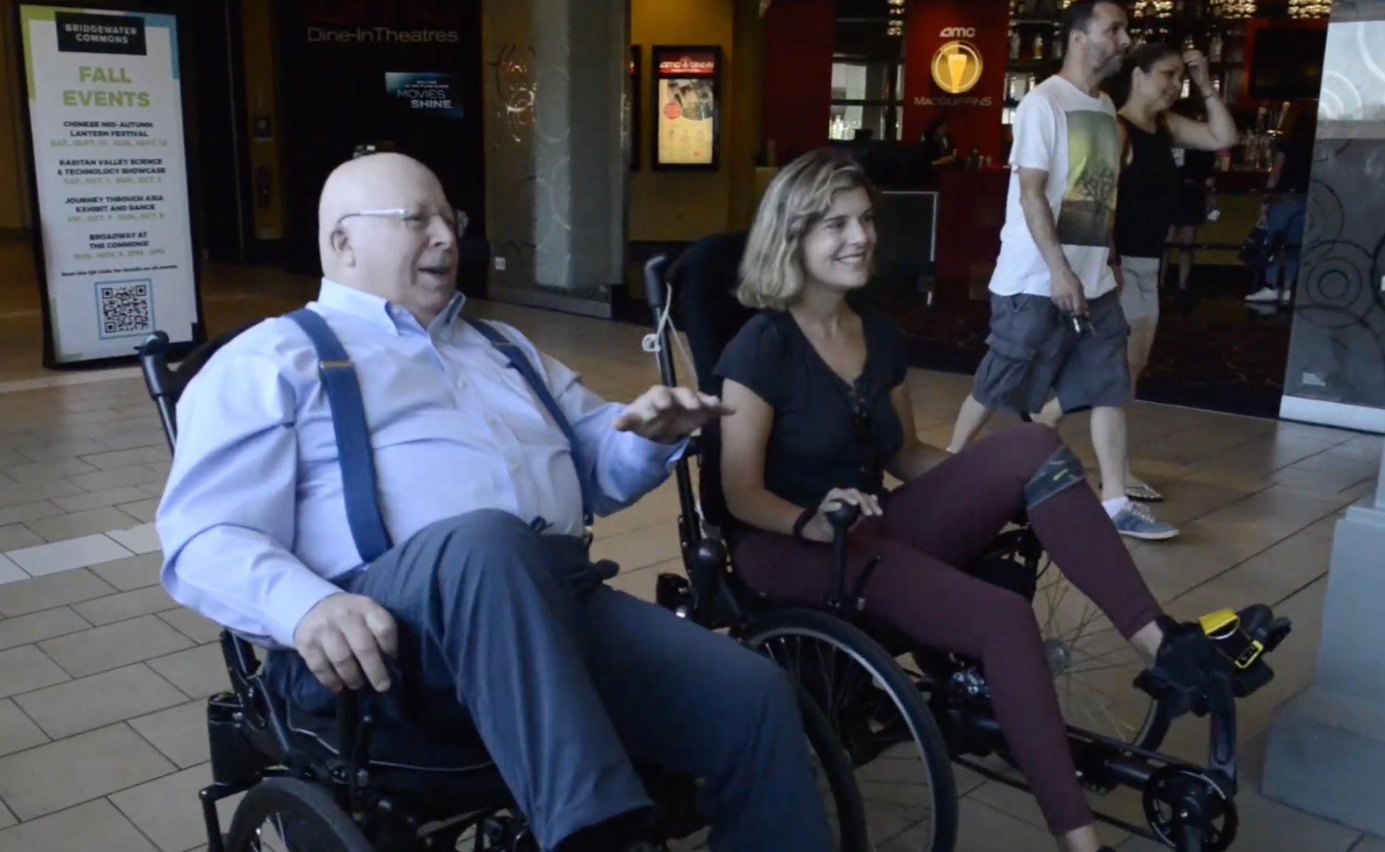 Shopping at the mall with Velochair