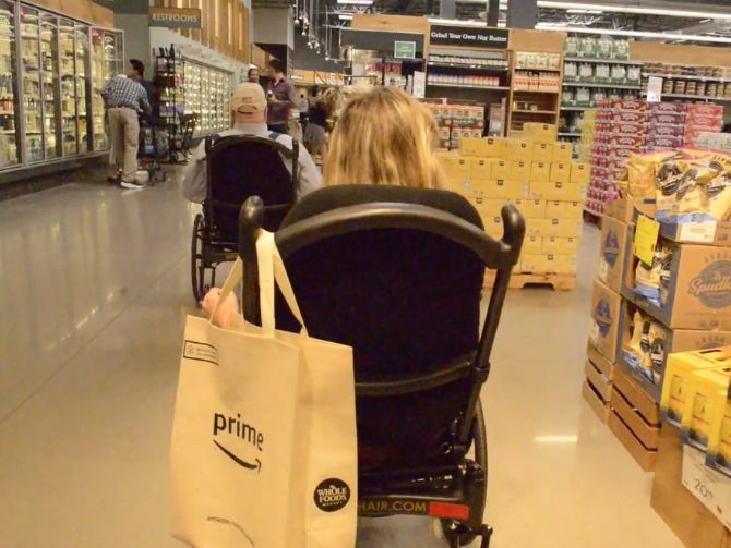 Grocery Shopping in the Velochair