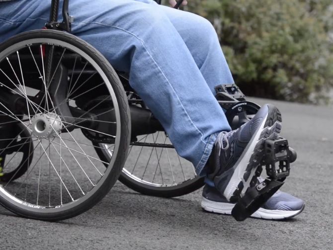 Using the Velochair Pedal